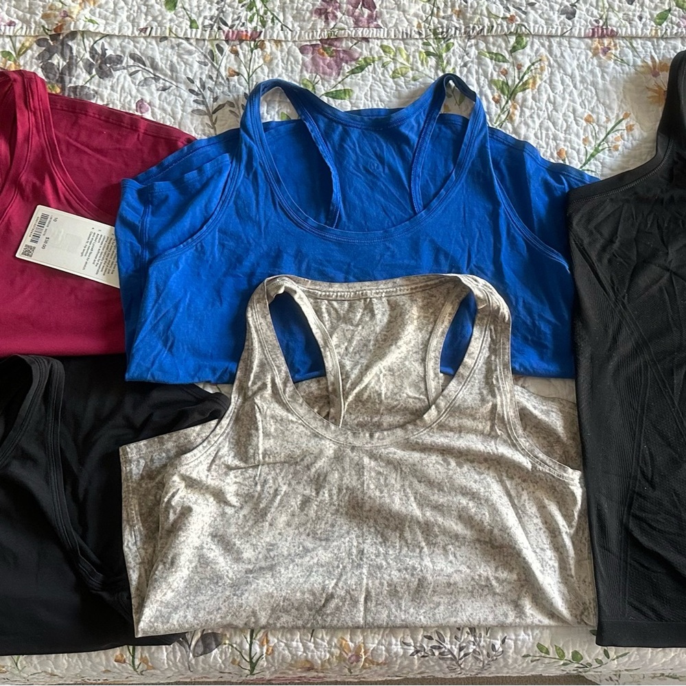 Lululemon and Athleta 5 tank bundle
